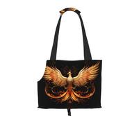 WZYCWB The Golden Phoenix Printed Pet Shoulder Bag - Lightweight, Breathable Travel Small Pet Shoulder Bag