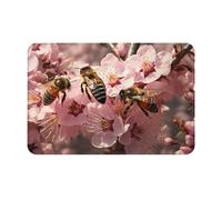 WZYCWB The hard-working bee. Printed indoor doormat suitable for front door, back door, patio and bathroom etc.