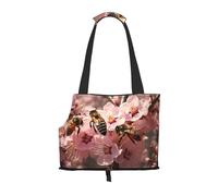 WZYCWB The hard-working bee. Printed Pet Shoulder Bag - Lightweight, Breathable Travel Small Pet Shoulder Bag