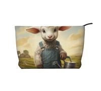 WZYCWB The Lamb with The Kettle. Printed Cosmetic Storage Bag, Perfect for Business Trips and Travel.