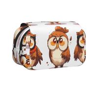WZYCWB The Learned Owl Portable Pencil Case ideal for organizing pens in the office or storing makeup brushes