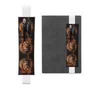WZYCWB The Lion's Gaze Adjustable Journal Bookmark, Leather Pen Holder Bookmark, Perfect for Back to School Christmas Gift Bookmark Leather Pen Holder,