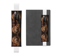 WZYCWB The Lion's Gaze Diary pencil pouches, PVC pen holders and pen holders with elastic bands, and bookmarks are the best gift choices., White, One Size