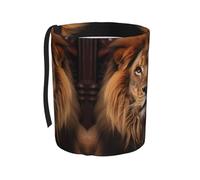 WZYCWB The Lion's Gaze Hanging car Trash can, Suitable for SUV, Truck and car, as a Foldable car Storage Box Accessories, Practical and Convenient, Practical Accessories