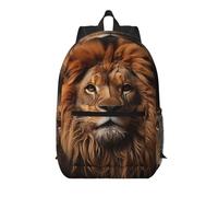 WZYCWB The Lion's Gaze Printed backpack with pockets - suitable for work, business trips, travel, sports