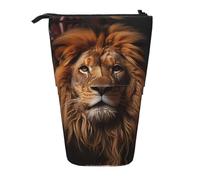 WZYCWB The Lion's Gaze Printed Retractable Pen Holder for Dorm or Office use.