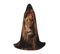 WZYCWB The Lion's Gaze S Patterned Hooded Cape Cosplay Costume - Holiday Party Costume Props