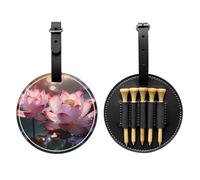 WZYCWB The Lotus in Full Bloom Special Printed Golf tee Storage Bag - Portable Hanging Buckle Design