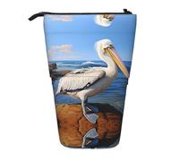 WZYCWB The Mighty Pelican Printed Retractable Pen Holder Suitable for use as a Simple Cosmetic Bag, Wallet, etc.