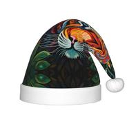 WZYCWB The mighty tiger. Patterns Kids' Christmas Party Hats, Soft and Comfortable, Gentle on Skin, Kindergarten Class Party Gifts