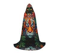 WZYCWB The mighty tiger. Print L Hooded Cape | Cosplay Costume, Halloween Anime Party Prop