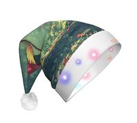 WZYCWB The mysterious Venus flytrap waits Printed Glowing Santa Hat - Perfect for Christmas, New Year's, and Holiday Parties
