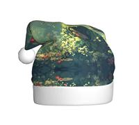 WZYCWB The mysterious Venus flytrap waits Printed Santa Hats - Perfect for Christmas Eve, New Year's Eve, and Holiday Parties