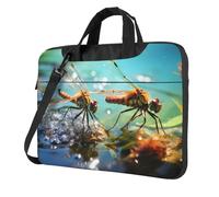 WZYCWB The Quiet Dragonfly 14 inch Print Laptop Crossbody Bag/Briefcase, Suitable for Daily Office Use and Business Travel