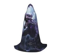 WZYCWB The roaring dragon. Printed Hooded Cape | Cosplay Costume, Halloween Anime Party Prop - Medium