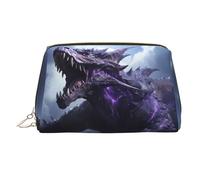 WZYCWB The Roaring Dragon. Printed Leather Cosmetic Bag - Stylish and Portable Cosmetic Storage Bag
