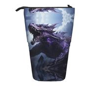 WZYCWB The Roaring Dragon. Printed Retractable Pen Holder Suitable for use as a Simple Cosmetic Bag, Wallet, etc.