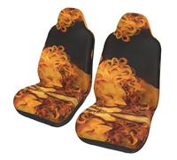 WZYCWB The Sleeping King Car Seat Protectors (2 Pack), Auto Seat Covers Guard Sedan, SUV, Truck, Van, Bus & Ferry Seats