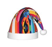 WZYCWB The staring dog. Patterns Kids' Christmas Party Hats, Soft and Comfortable, Gentle on Skin, Kindergarten Class Party Gifts