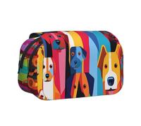WZYCWB The staring dog. Portable Pencil Case ideal for organizing pens in the office or storing makeup brushes