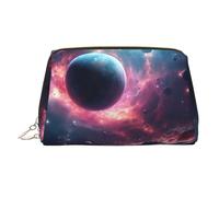 WZYCWB The Stars are Falling. Printed Leather Cosmetic Bag - Stylish and Portable Cosmetic Storage Bag