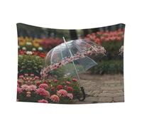 WZYCWB The Transparent Umbrella Large Printed pet Blanket - Suitable for pet kennels/Dog beds/cat Baskets