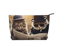 WZYCWB The Two Cool Cats. Printed Cosmetic Storage Bag, Perfect for Business Trips and Travel.