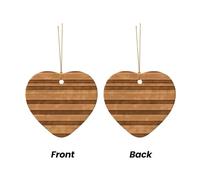 WZYCWB This Heart Shape ceramic Christmas tree Original wood color texture printed with a pattern is perfect for winter Christmas party and home decor.