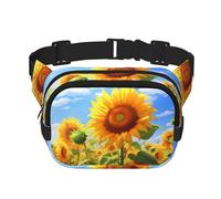 WZYCWB Thriving Sunflower Sports Waist Bag, Trendy and Fashionable Crossbody Bag, Lightweight Travel Small Bag