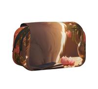 WZYCWB Tibetan long-haired cat Portable Pencil Case ideal for organizing pens in the office or storing makeup brushes