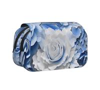 WZYCWB Tie-dyed roses Portable Pencil Case ideal for organizing pens in the office or storing makeup brushes