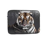 WZYCWB Tiger at rest 12 inch Printed laptop sleeve for 10-17-inch laptops, perfect for both business and leisure use.