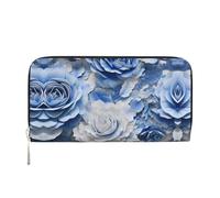 WZYCWB Tiny pet pig Leather clutch bags zipper wallets and card holders are perfect for travel or daily use, Tie-dyed Roses, One Size