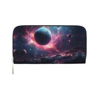 WZYCWB Tiny pet pig Leather clutch bags zipper wallets and card holders are perfect for travel or daily use, The Stars Are Falling., One Size