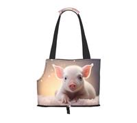 WZYCWB Tiny pet pig Printed Pet Shoulder Bag - Lightweight, Breathable Travel Small Pet Shoulder Bag
