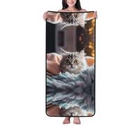 WZYCWB Tom Thumb Printed Super Soft Bath Towel (27x55 inches), Absorbent and Quick-Drying Towel, Suitable for Bathroom, spa, Gym,