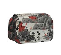 WZYCWB Traditional landscape painting Portable Pencil Case ideal for organizing pens in the office or storing makeup brushes