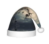 WZYCWB Tranquil River Patterns Kids' Christmas Party Hats, Soft and Comfortable, Gentle on Skin, Kindergarten Class Party Gifts