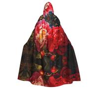 WZYCWB tree peonies Patterned Hooded Cape - Ideal Costume for Carnival/Festival Party Cosplay