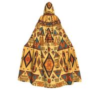 WZYCWB triangular building pattern Patterned Hooded Cape - Ideal Costume for Carnival/Festival Party Cosplay