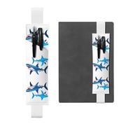 WZYCWB Tribal Shark Adjustable Journal Bookmark, Leather Pen Holder Bookmark, Perfect for Back to School Christmas Gift Bookmark Leather Pen Holder,