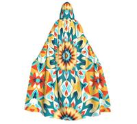 WZYCWB Trompe l'oeil Printed Hooded Cape - Perfect for Halloween parties, theatrical performances, and photoshoots.