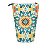 WZYCWB Trompe L'Oeil Printed Retractable Pen Holder Suitable for use as a Simple Cosmetic Bag, Wallet, etc.