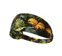 WZYCWB Tropical Rainforest Palm Leaves Printed sports headband, sports sweatband, moisture wicking