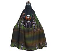 WZYCWB Tropical rainforest spiders Patterned ball cape, adult extended wizard robe, masquerade costume, carnival theme party dress