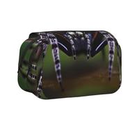 WZYCWB Tropical rainforest spiders Patterned Portable Pencil Case ideal for organizing pens in the office or storing makeup brushes