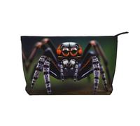 WZYCWB Tropical Rainforest Spiders Printed Cosmetic Storage Bag, Perfect for Business Trips and Travel.