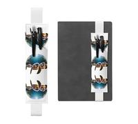 WZYCWB Tropical turtle Leather Pen Holder Bookmark, Adjustable Leather Pen Holder, Perfect for Back to School Christmas Gifts