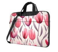 WZYCWB Tulip Illustration 14 inch Print Laptop Crossbody Bag/Briefcase, Suitable for Daily Office Use and Business Travel