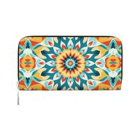 WZYCWB Tulip Illustration Leather clutch bags zipper wallets and card holders are perfect for travel or daily use, Trompe L'oeil, One Size